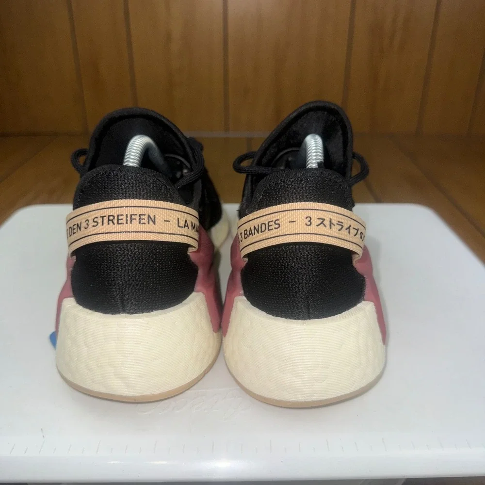 Adidas NMD_V3 Black Blue Burgundy GZ2573 Mens Size 4 Womens 5 Running Shoes